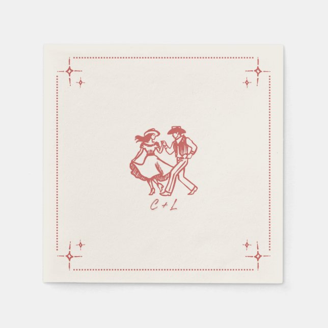 Guardanapo ocidental personalizado (Frente)