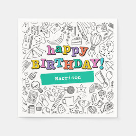 guardanapo personalizável de coloração legal