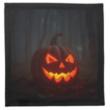 Guardanapo Realista de Abóbora Glow para Halloween