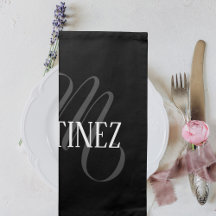 Sobrenome Personalizado Elegante Preto | Nome