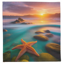 Starfish na praia no Dawn