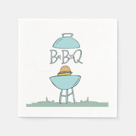 Guardanapos Blue Baby BBQ