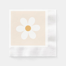 guardanapos boho creme margarida retrô