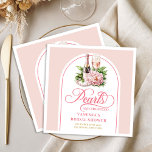 Guardanapos clássicos rosa e dourado com letras pe<br><div class="desc">✅ Para encontrar os itens correspondentes,  procure por 214P em minhas coleções ✅</div>