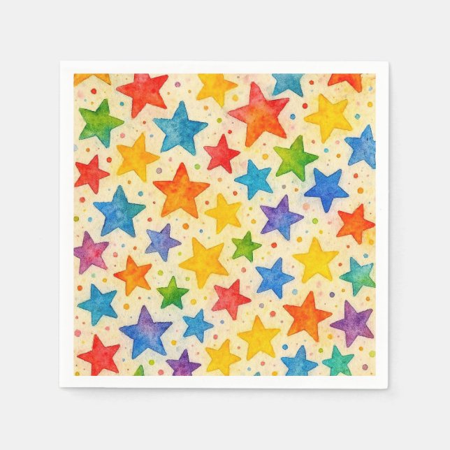 Guardanapos com estrelas. (Frente)