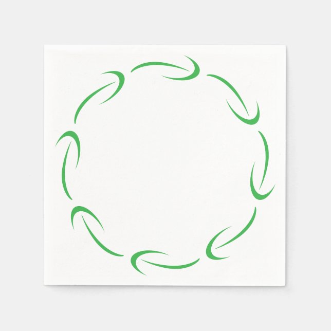 Guardanapos com Moldura de Setas (Frente)