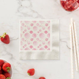 Guardanapos com Padrão de Aquarela Rosa Elegante