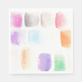 Guardanapos com Padrão Pintado à Mão com Pincelada