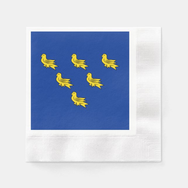 Guardanapos da Bandeira de Sussex (Frente)