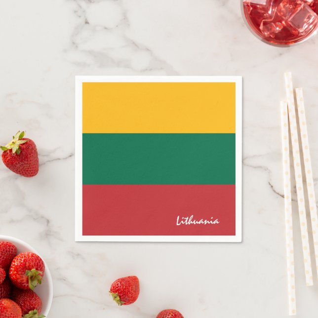 Guardanapos da Lituânia, festa lituana / adeptos d (Insitu)
