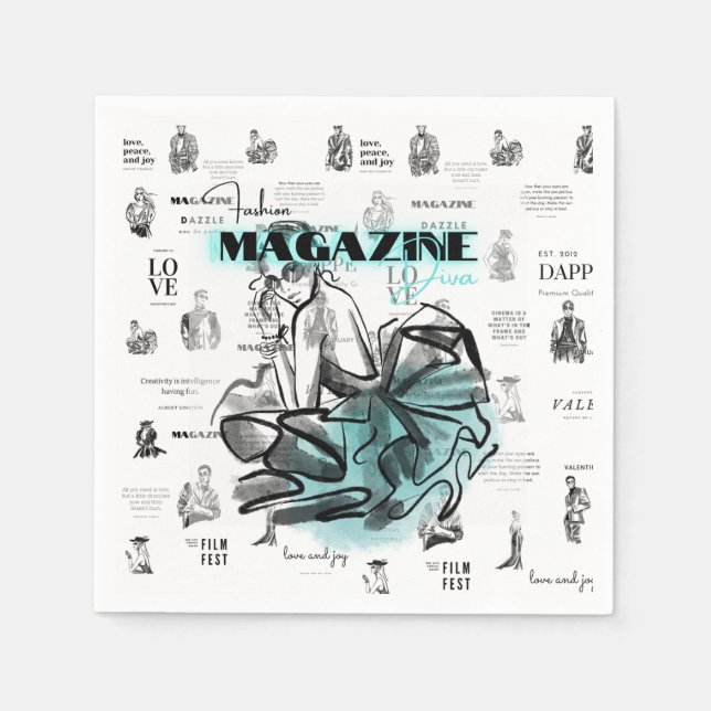 Guardanapos das revistas de moda feminina (Frente)