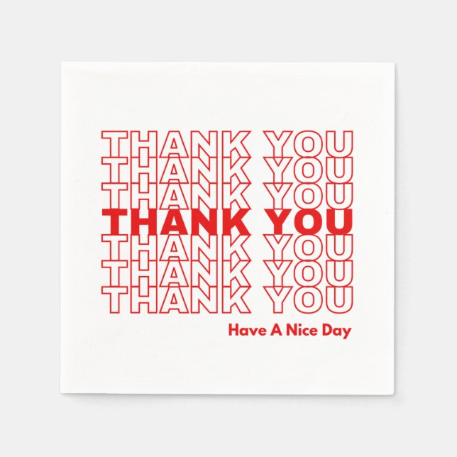 Guardanapos de Agradecimento (Frente)