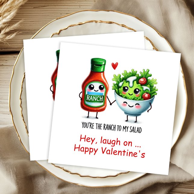 Guardanapos de Amor Romântico Personalizados Comid (Funny Food Personalized Romantic Love Napkins

)