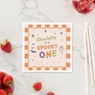 Guardanapos de Aniversário de 1 ano de Halloween A