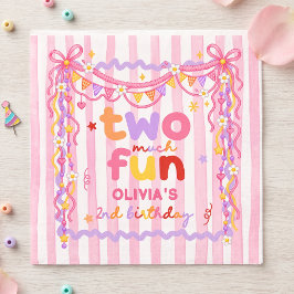 Guardanapos de Aniversário de Menina Muito Diverti