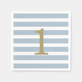 Guardanapos de Aniversário do Menino Stripes Mínim