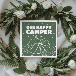 Guardanapos de aniversário Groovy One Happy Camper