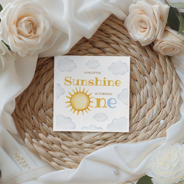 Guardanapos de Aniversário Little Sunshine (Criador carregado)