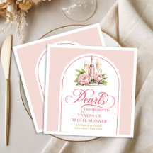 Guardanapos de aquarela chiques rosa dourado para 