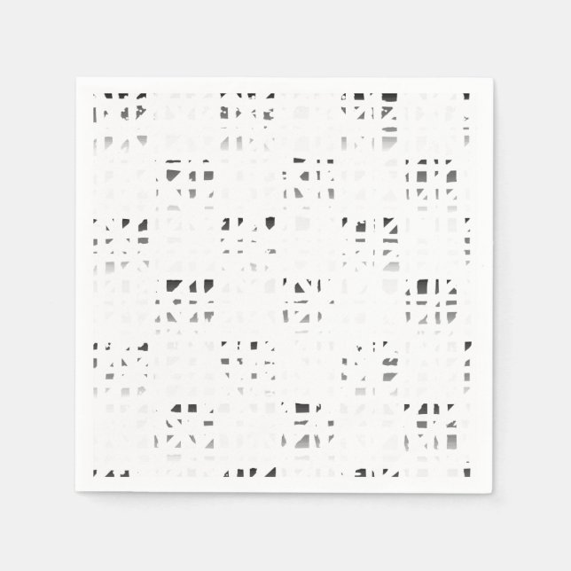 Guardanapos de Arte Preto, Branco e Cinza 2 (Frente)