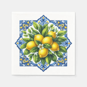 Guardanapos de Azulejo de Limão