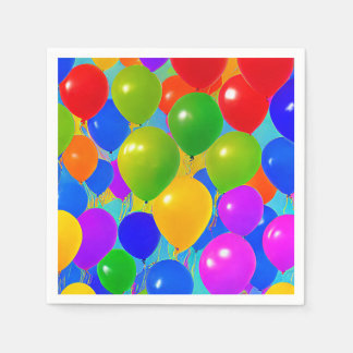 Guardanapos de Balões de Aniversário