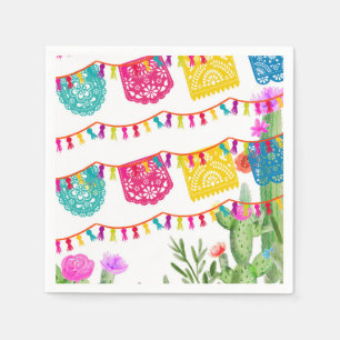 Guardanapos de Banners Florais de Cactus Fiesta Me