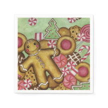Guardanapos de Biscoitos de Natal