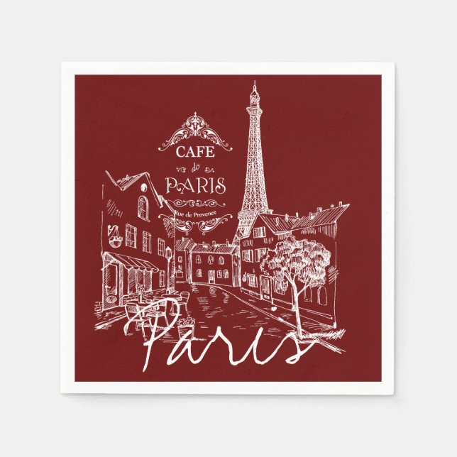 guardanapos de café de Paris (Frente)