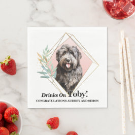 Guardanapos de casamento Bouvier des Flandres com