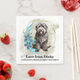 Guardanapos de casamento Bouvier des Flandres com