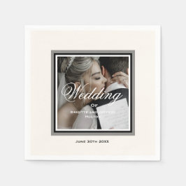 Guardanapos de casamento brancos