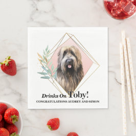 Guardanapos de Casamento Briard Eu Aceito Com Foto