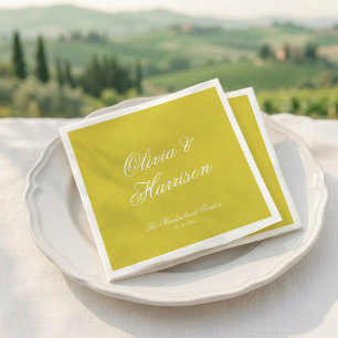 Guardanapos de casamento Citrus Yellow Island Old