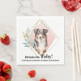 Guardanapos de Casamento com Foto de Australian Sh
