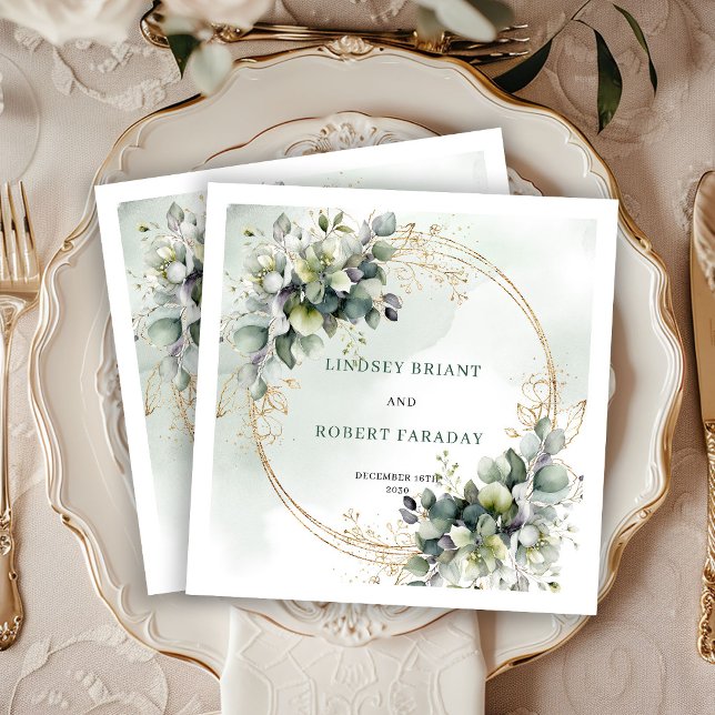 Guardanapos de casamento com rosas brancas rústica (Rustic Bohemian White Roses Wedding Napkins)