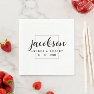 Guardanapos de Casamento com Sobrenome