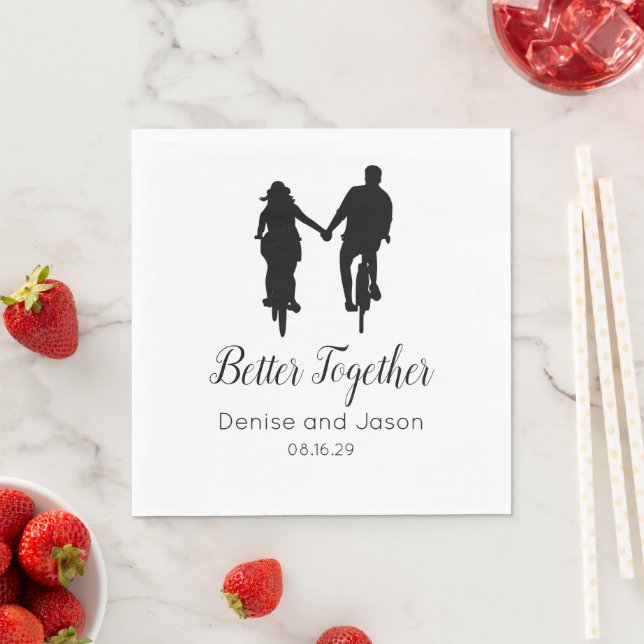 Guardanapos de casamento com tema de bicicleta Jun (Insitu)
