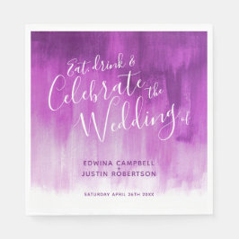 guardanapos de casamento da mauve abstrato art rox