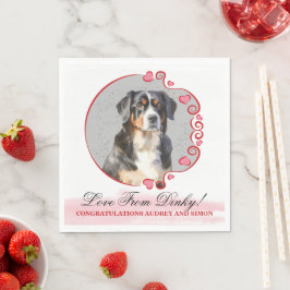 Guardanapos de casamento de cão de montanha de Ber