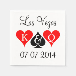 Guardanapos de casamento de Las Vegas com ternos m