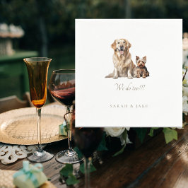 Guardanapos de Casamento de Pet Personalizados III