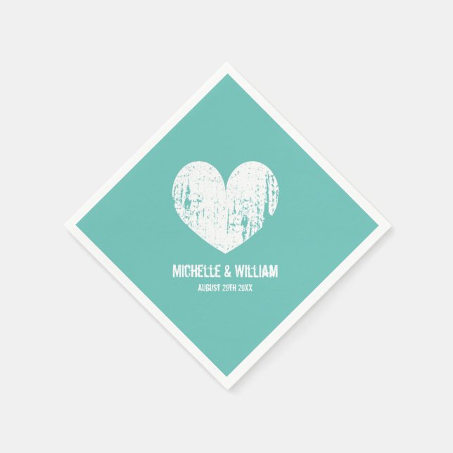 Guardanapos de casamento de praia | turquesa russa (Canto)