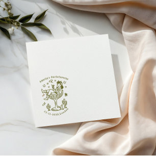 Guardanapos de casamento de vidro com vaqueira des