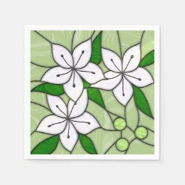 Guardanapos de casamento de vitral