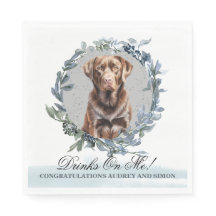 Guardanapos de casamento Drinks On Me Chocolate La