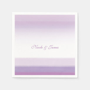 Guardanapos de casamento elegantes de lavanda roxa