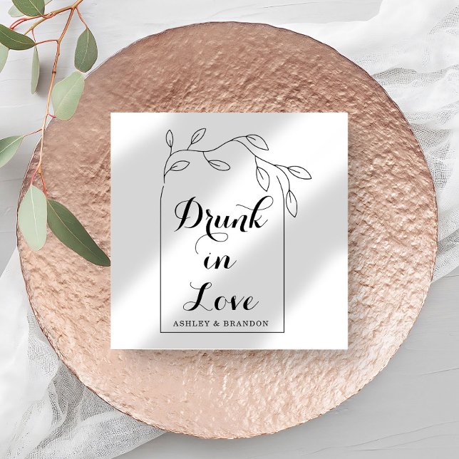 Guardanapos de casamento minimalistas modernos (Criador carregado)