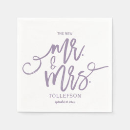 Guardanapos de Casamento Modernos | Brush Script (
