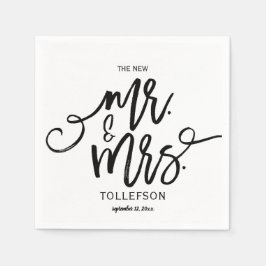 Guardanapos de Casamento Modernos | Caligrafia à M
